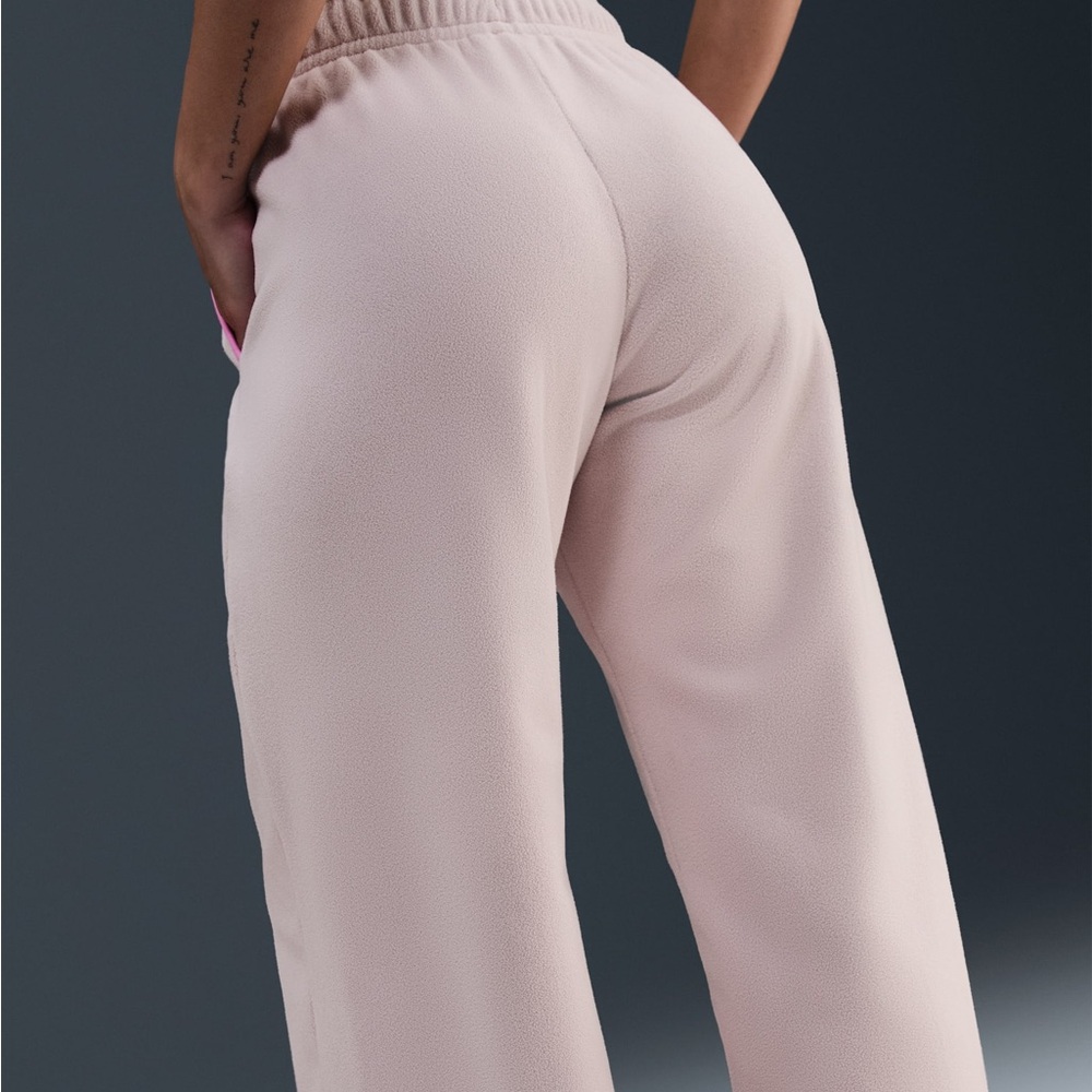 Nike Phoenix Fleece Wide Leg Soft Pink Sweatpants Women’s Small - Picture 13 of 13